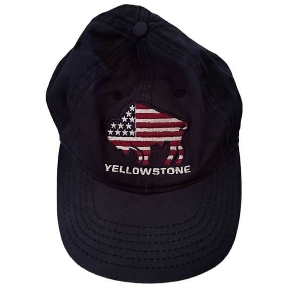 Ahead Authentic Headgear Hat Yellowstone Classic Cut Adjustable Navy Blue